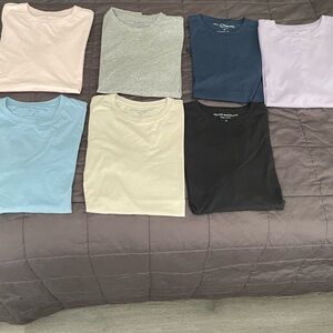 Peter manning vintage crew neck Pima cotton T-shirt bundle of 7